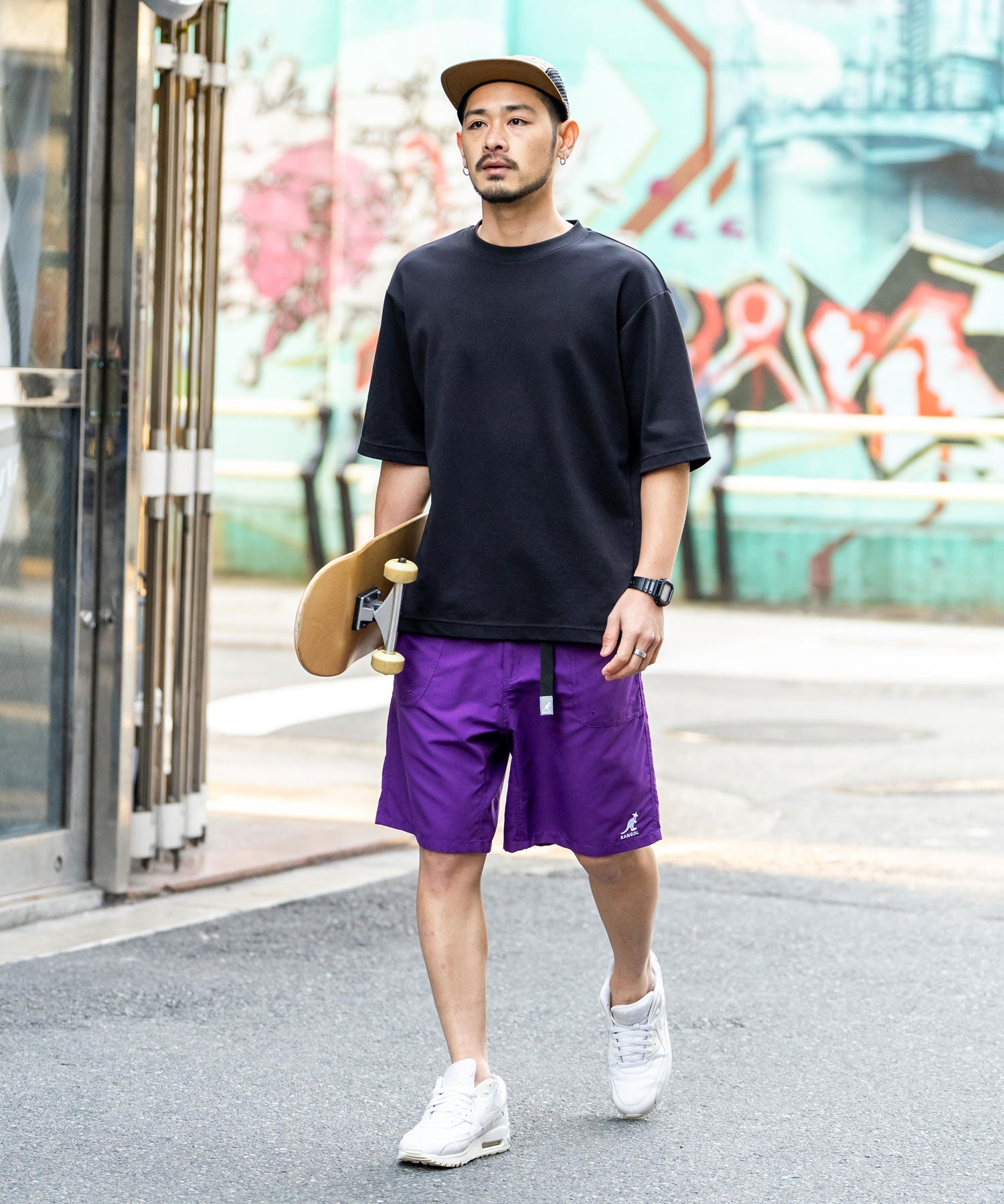 新色追加 KANGOL カンゴール 別注コラボ 接触冷感水陸両用クライミングショートパンツ ボードショーツ ハーフパンツ