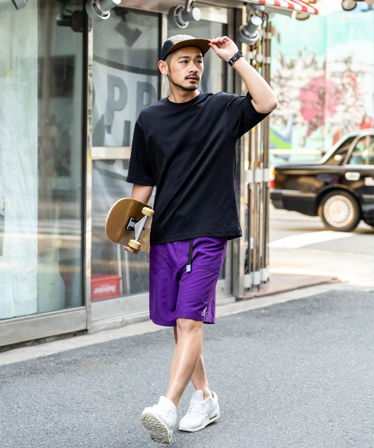 新色追加 KANGOL カンゴール 別注コラボ 接触冷感水陸両用クライミングショートパンツ ボードショーツ ハーフパンツ