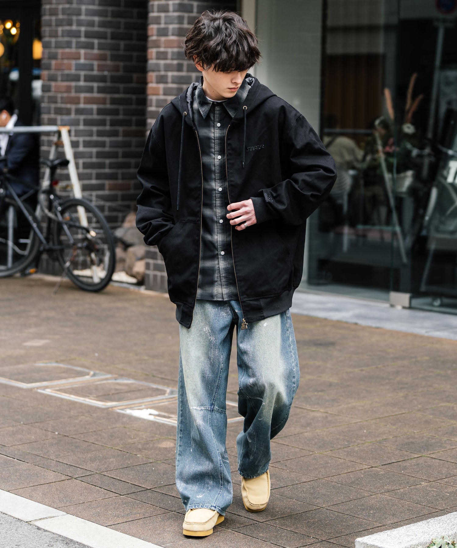 STARTER BLACK LABEL ダックフルジップパーカー トラックジャケット