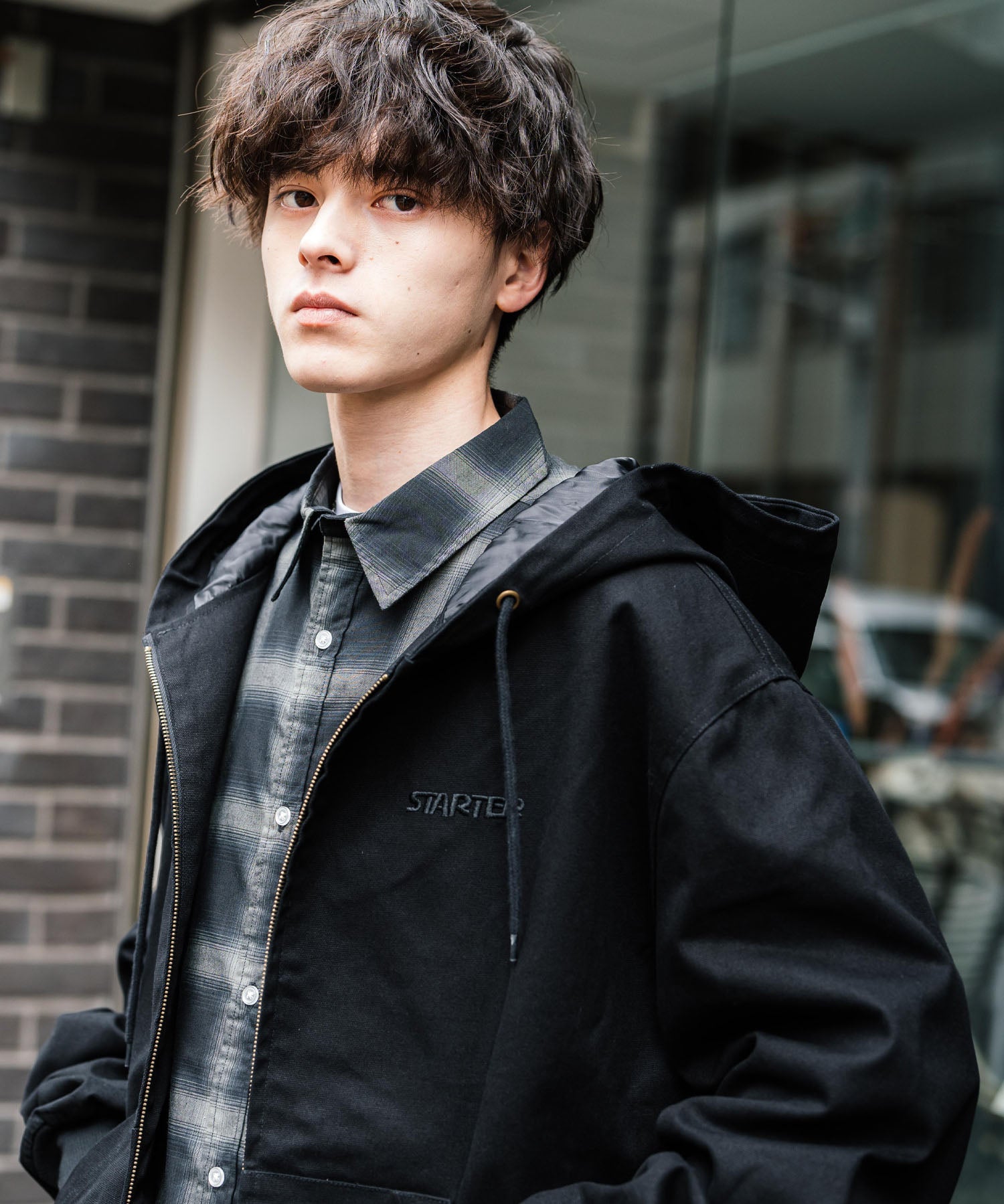 STARTER BLACK LABEL ダックフルジップパーカー トラックジャケット