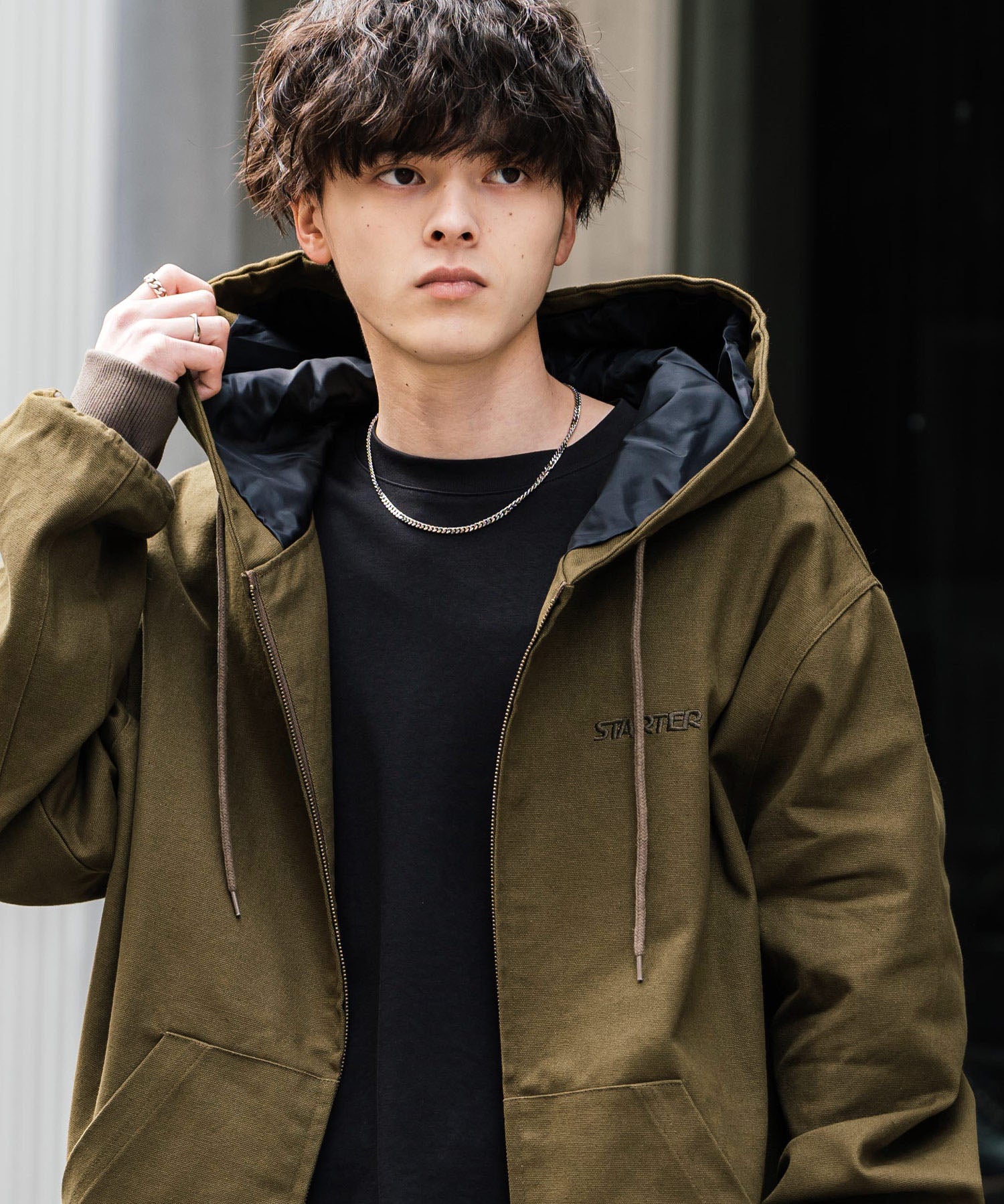 STARTER BLACK LABEL ダックフルジップパーカー トラックジャケット