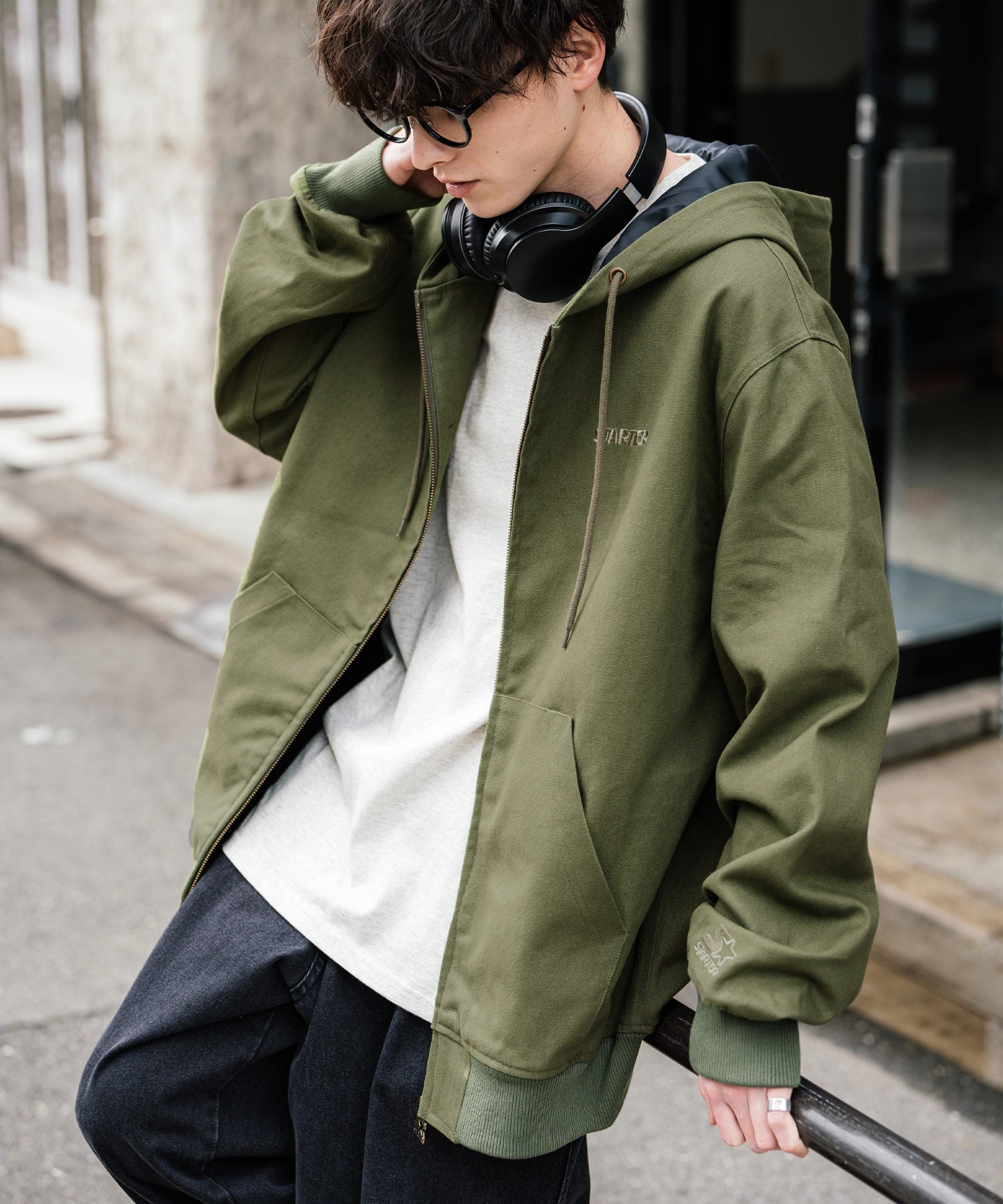 STARTER BLACK LABEL ダックフルジップパーカー トラックジャケット