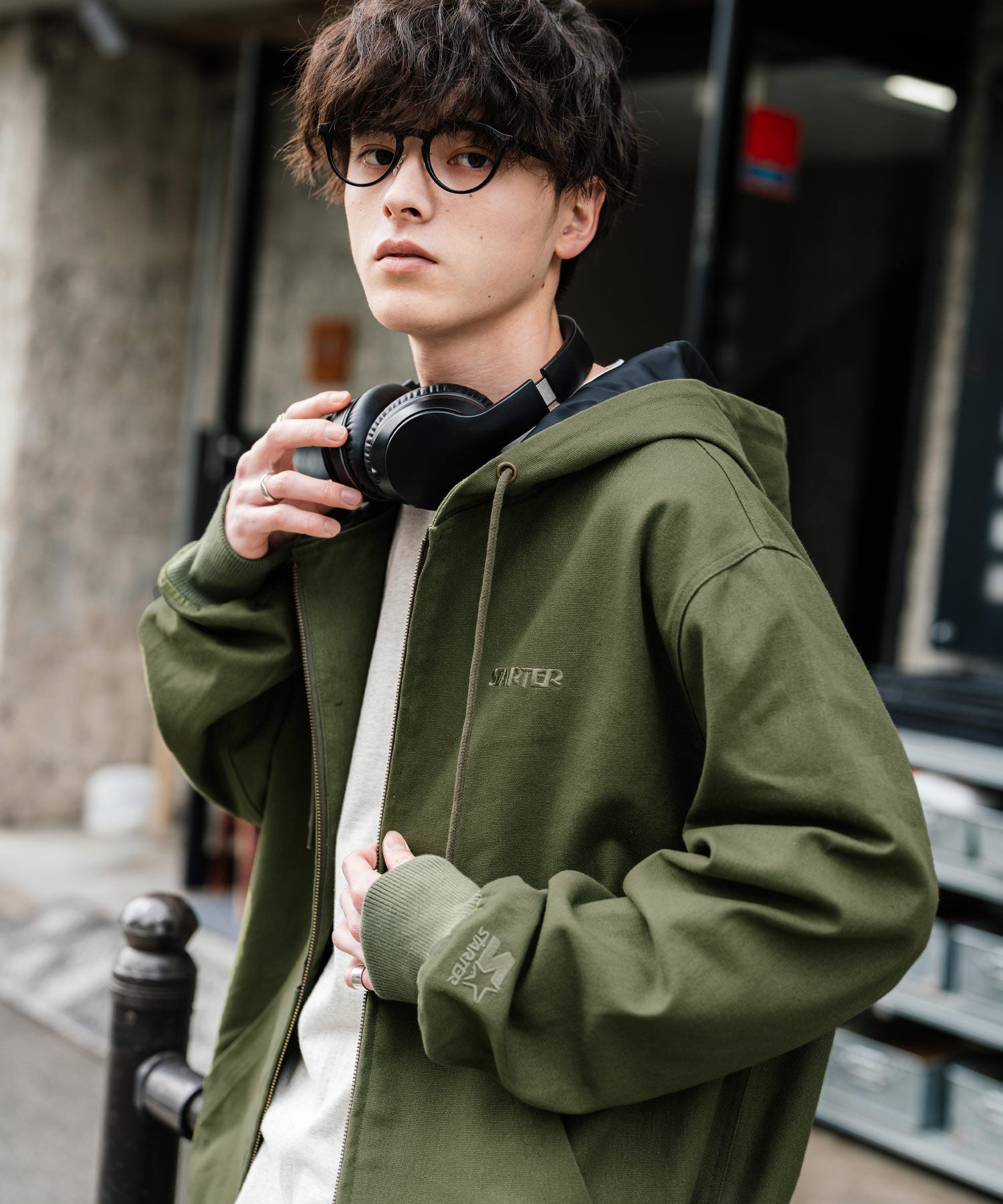 STARTER BLACK LABEL ダックフルジップパーカー トラックジャケット