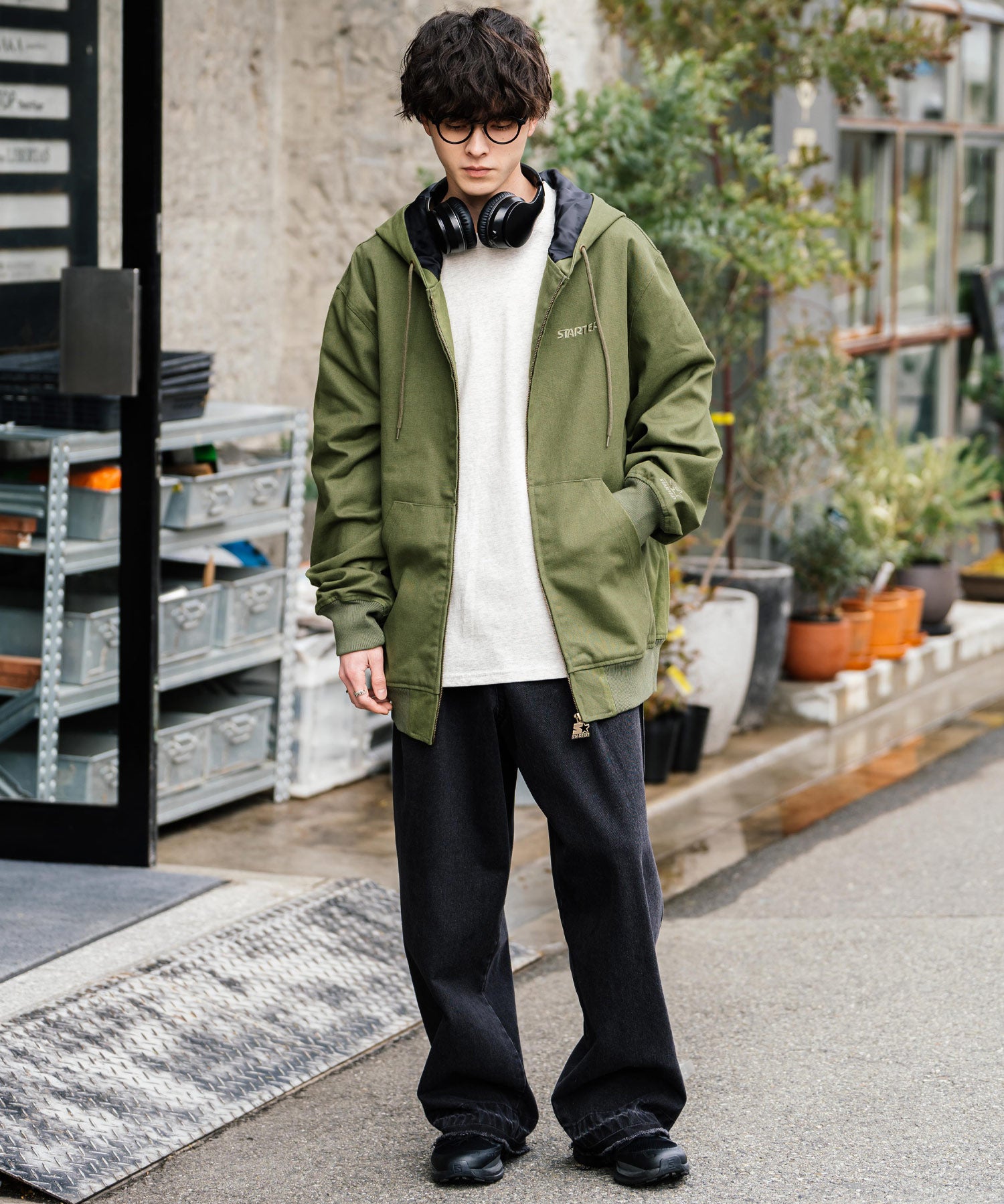STARTER BLACK LABEL ダックフルジップパーカー トラックジャケット