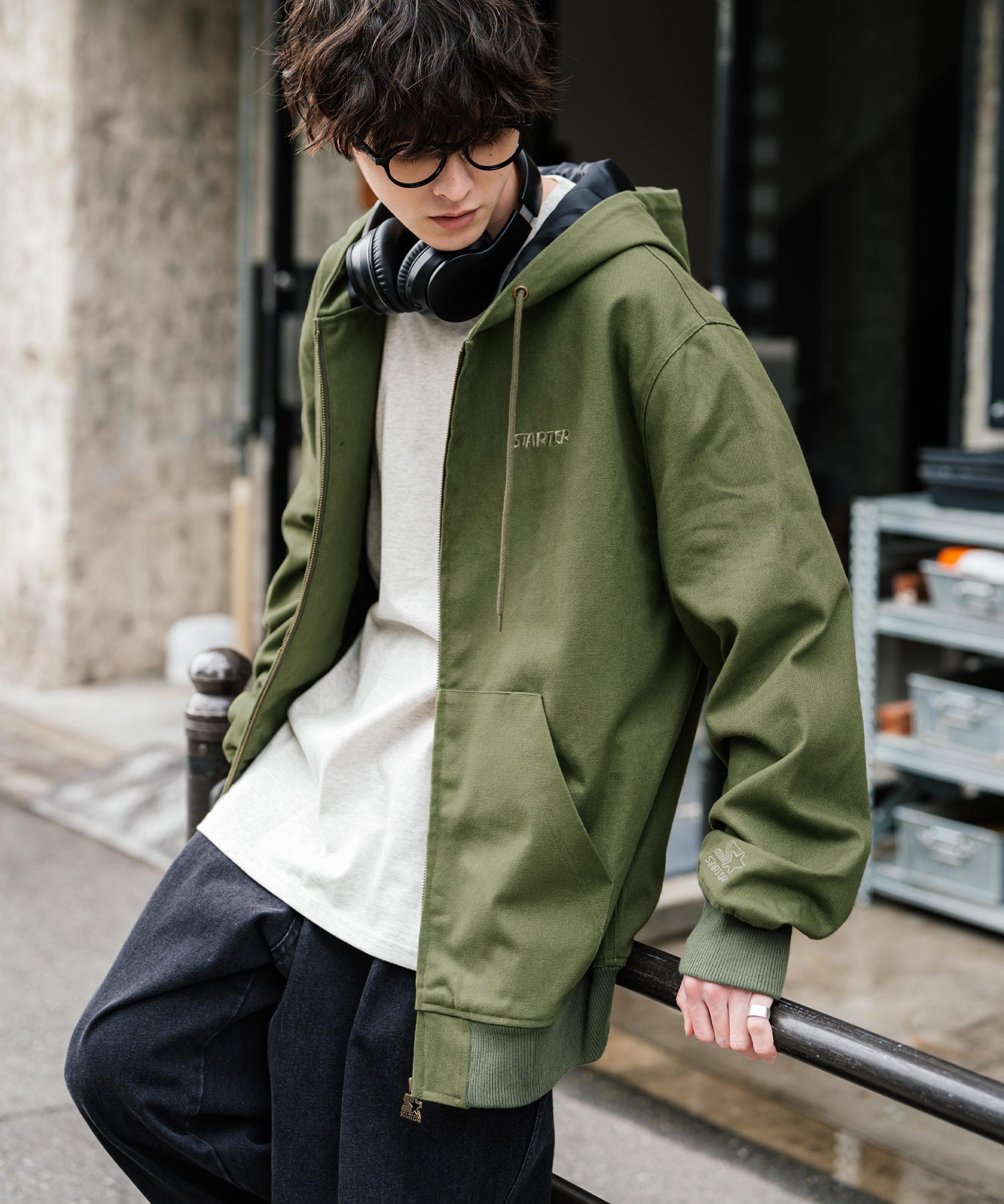 STARTER BLACK LABEL ダックフルジップパーカー トラックジャケット