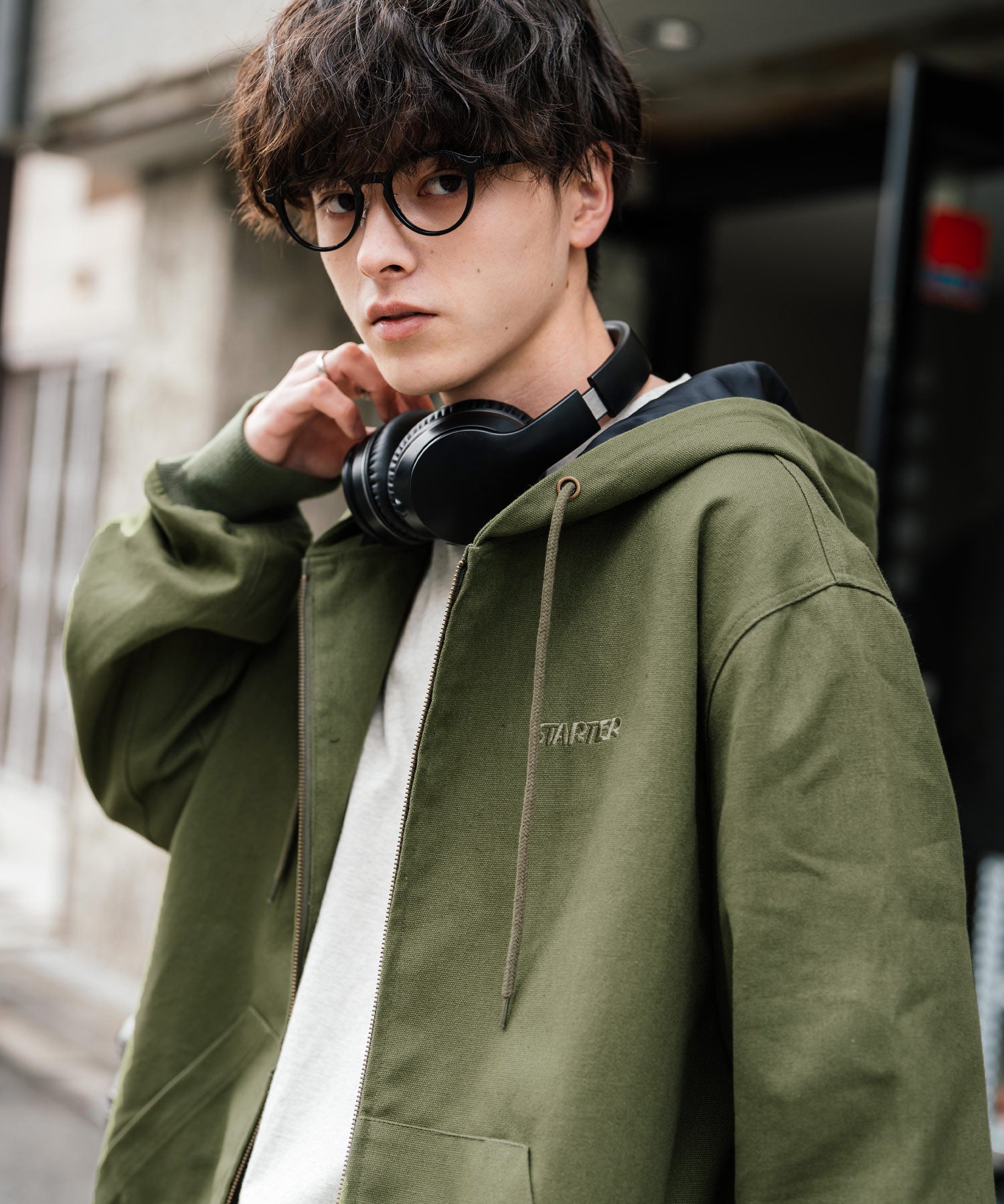STARTER BLACK LABEL ダックフルジップパーカー トラックジャケット