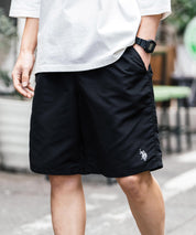 新色追加 U.S. POLO ASSN. ユーエスポロアッスン 水陸両用 別注コラボ接触冷感ワンポイントロゴ刺繍イージーショートパンツ 14320