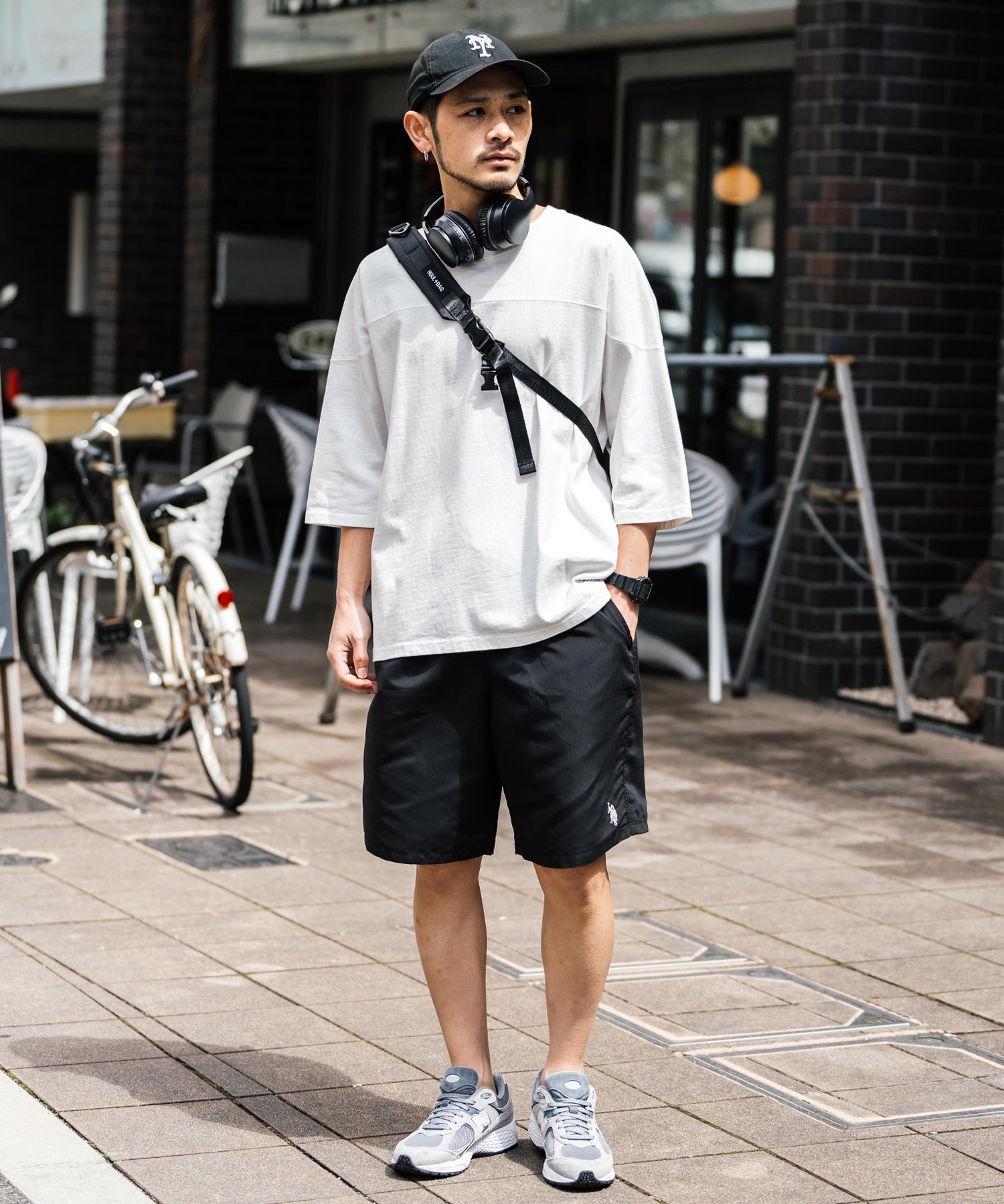 新色追加 U.S. POLO ASSN. ユーエスポロアッスン 水陸両用 別注コラボ接触冷感ワンポイントロゴ刺繍イージーショートパンツ 14320