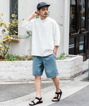 新色追加 U.S. POLO ASSN. ユーエスポロアッスン 水陸両用 別注コラボ接触冷感ワンポイントロゴ刺繍イージーショートパンツ 14320