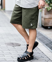新色追加 U.S. POLO ASSN. ユーエスポロアッスン 水陸両用 別注コラボ接触冷感ワンポイントロゴ刺繍イージーショートパンツ 14320