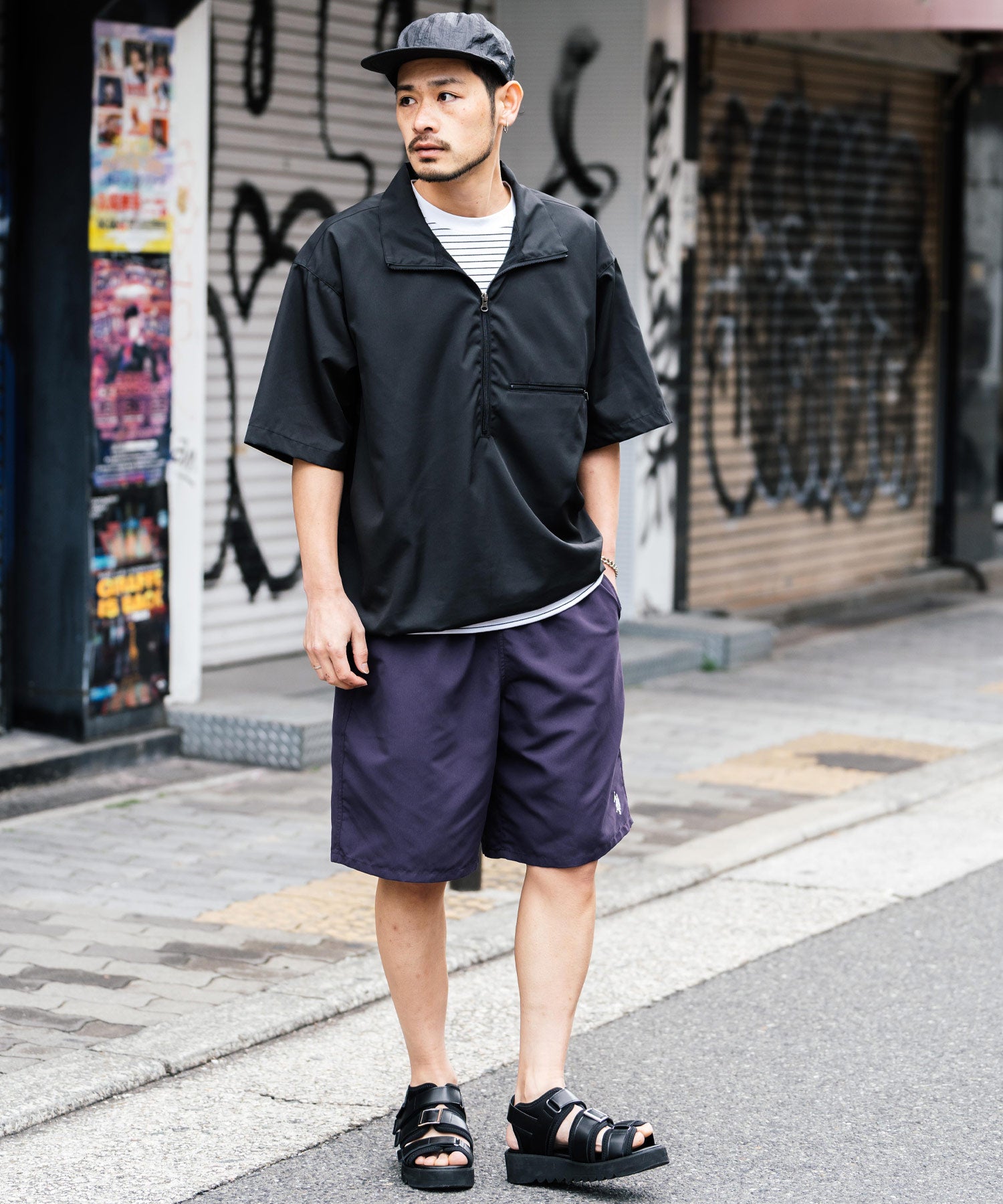 新色追加 U.S. POLO ASSN. ユーエスポロアッスン 水陸両用 別注コラボ接触冷感ワンポイントロゴ刺繍イージーショートパンツ 14320