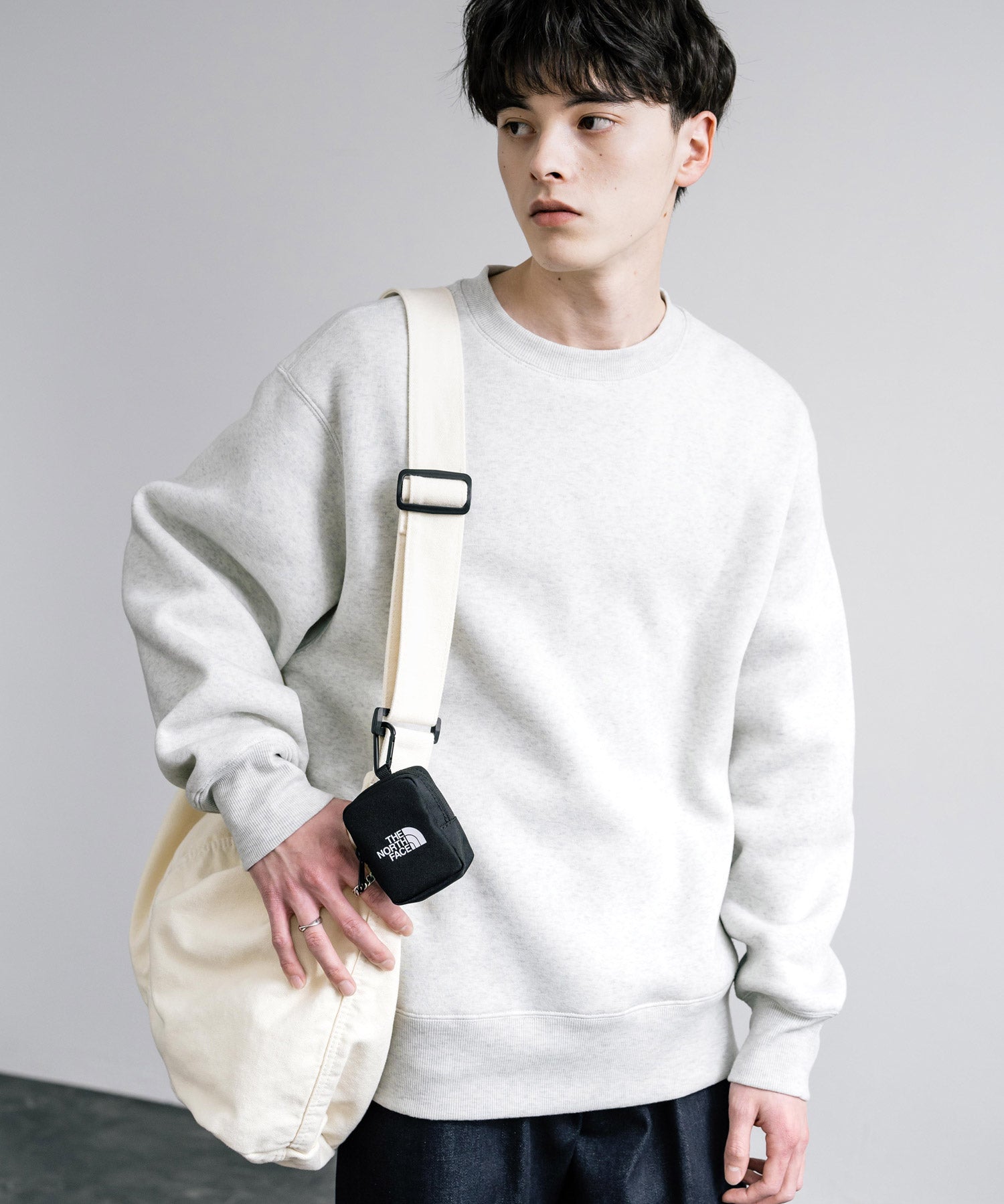 THE NORTH FACE ザ・ノースフェイス WHITE LABEL ホワイトレーベル 韓国限定 WL MINI POUCH カラビナ付きミニポーチ
