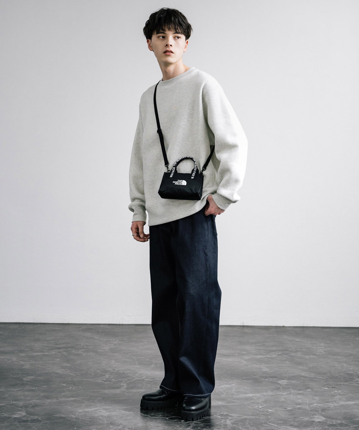 新色追加 THE NORTH FACE ザ・ノースフェイス WHITE LABEL ホワイトレーベル 韓国限定 BONNEY CROSS BAG MINI 2way ミニクロスバッグ 14343