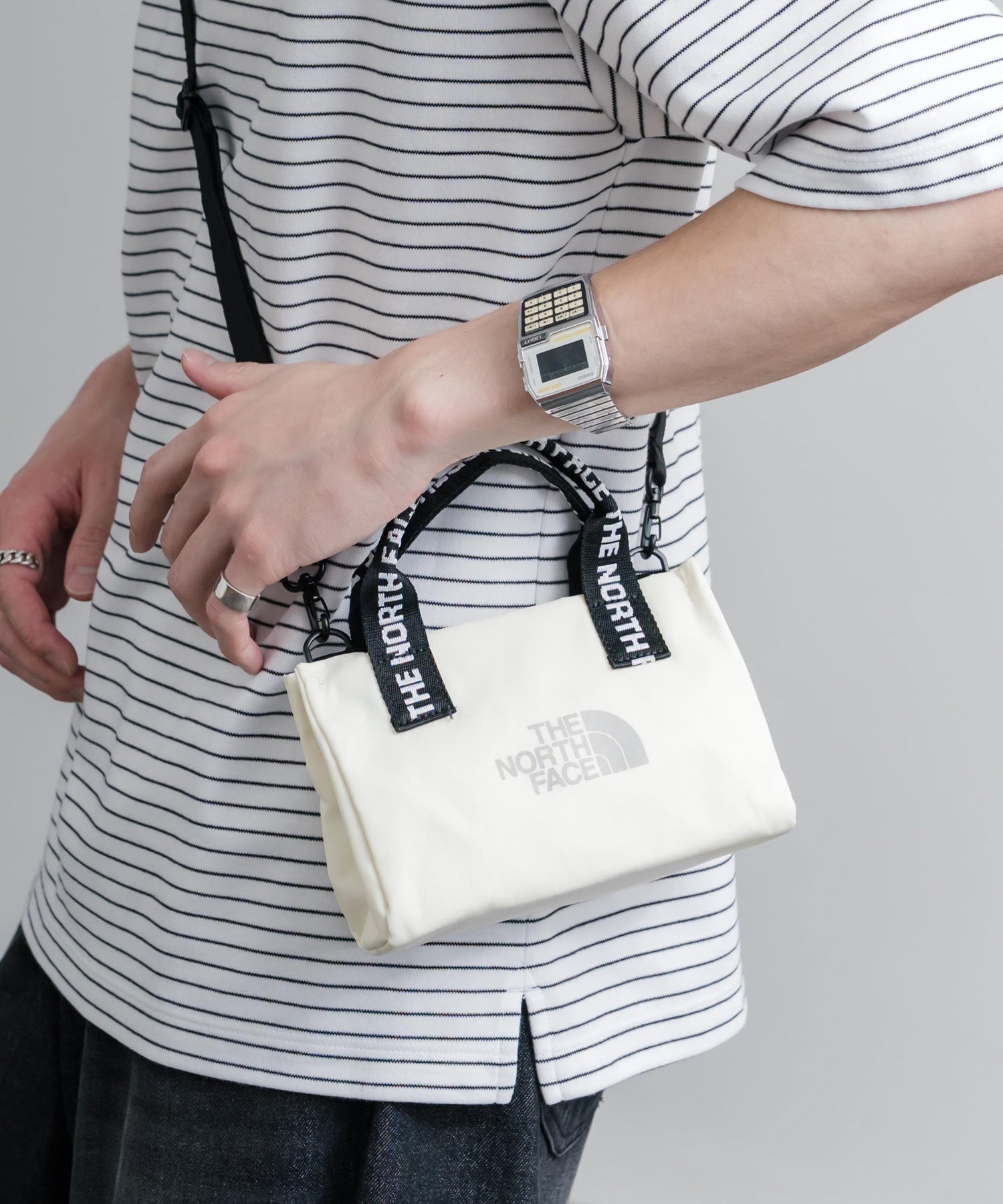 新色追加 THE NORTH FACE ザ・ノースフェイス WHITE LABEL ホワイトレーベル 韓国限定 BONNEY CROSS BAG MINI 2way ミニクロスバッグ 14343