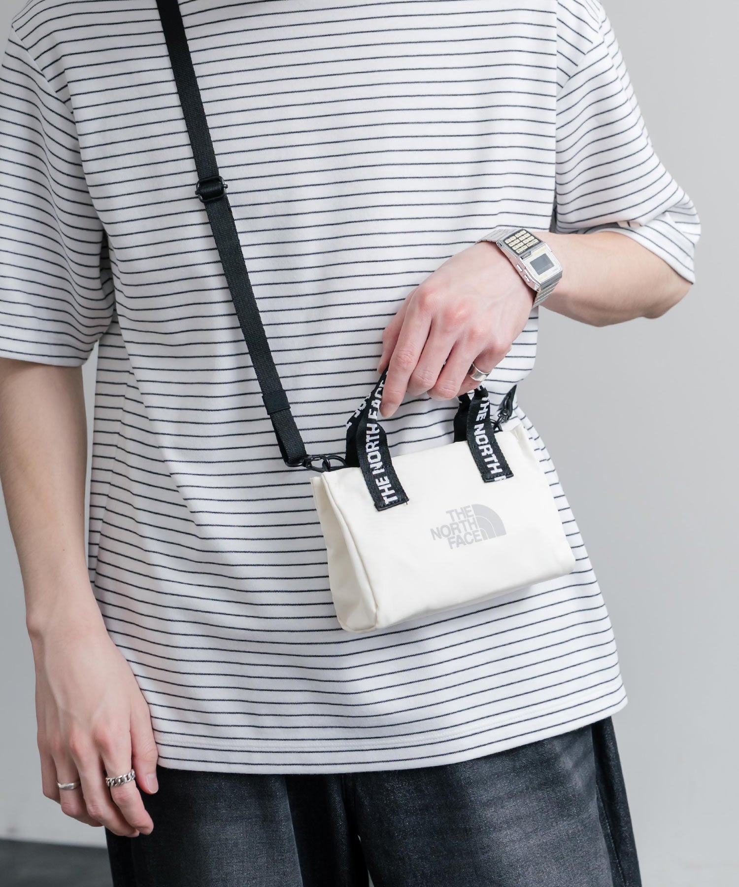 新色追加 THE NORTH FACE ザ・ノースフェイス WHITE LABEL ホワイトレーベル 韓国限定 BONNEY CROSS BAG MINI 2way ミニクロスバッグ 14343