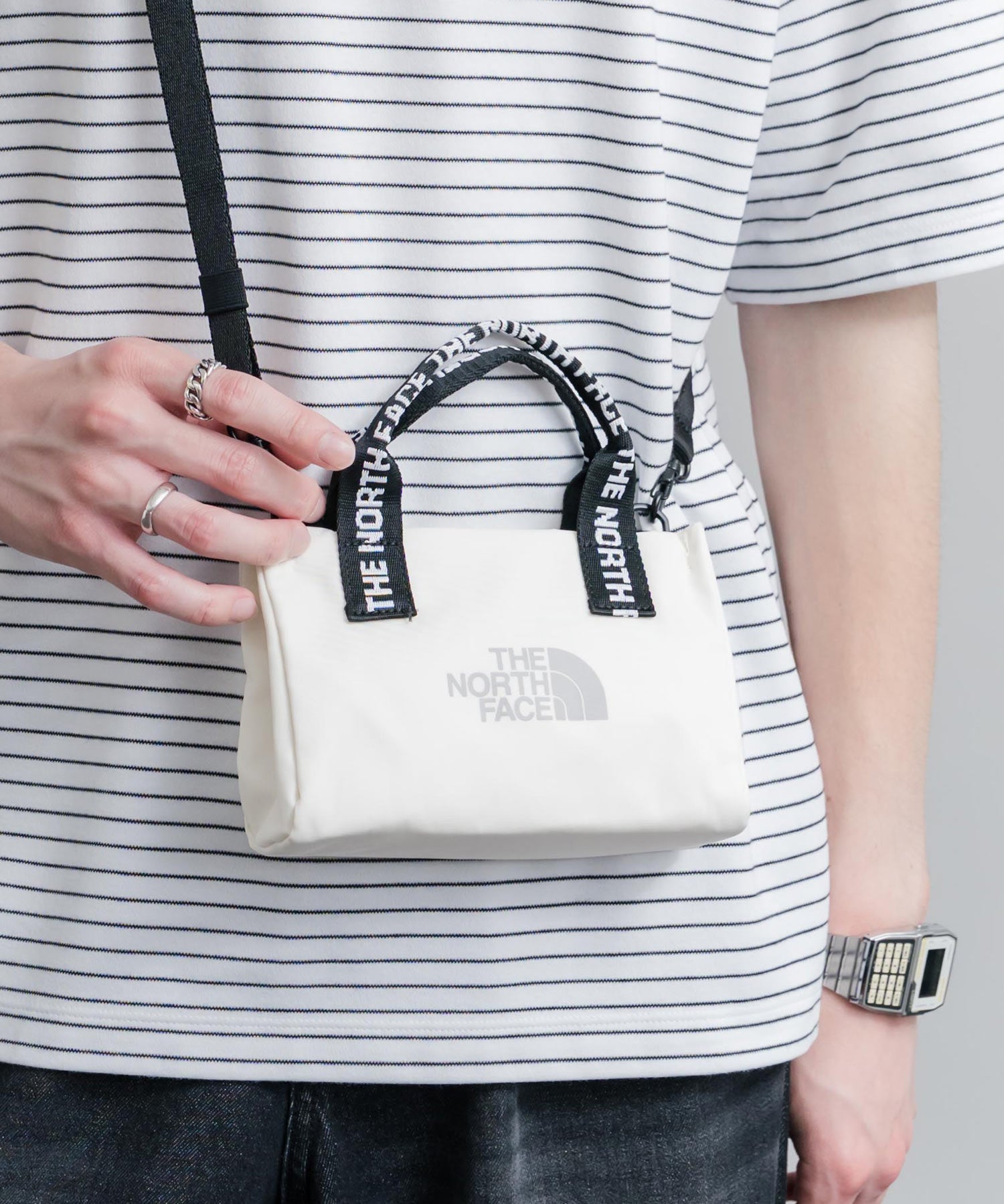 新色追加 THE NORTH FACE ザ・ノースフェイス WHITE LABEL ホワイトレーベル 韓国限定 BONNEY CROSS BAG MINI 2way ミニクロスバッグ 14343