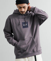 HUF ハフ SET BOX HOODIE オーバーサイズ裏起毛ロゴプルオーバーパーカー