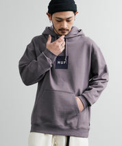 HUF ハフ SET BOX HOODIE オーバーサイズ裏起毛ロゴプルオーバーパーカー