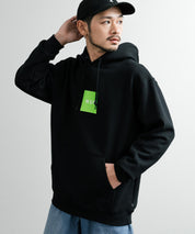 HUF ハフ SET BOX HOODIE オーバーサイズ裏起毛ロゴプルオーバーパーカー