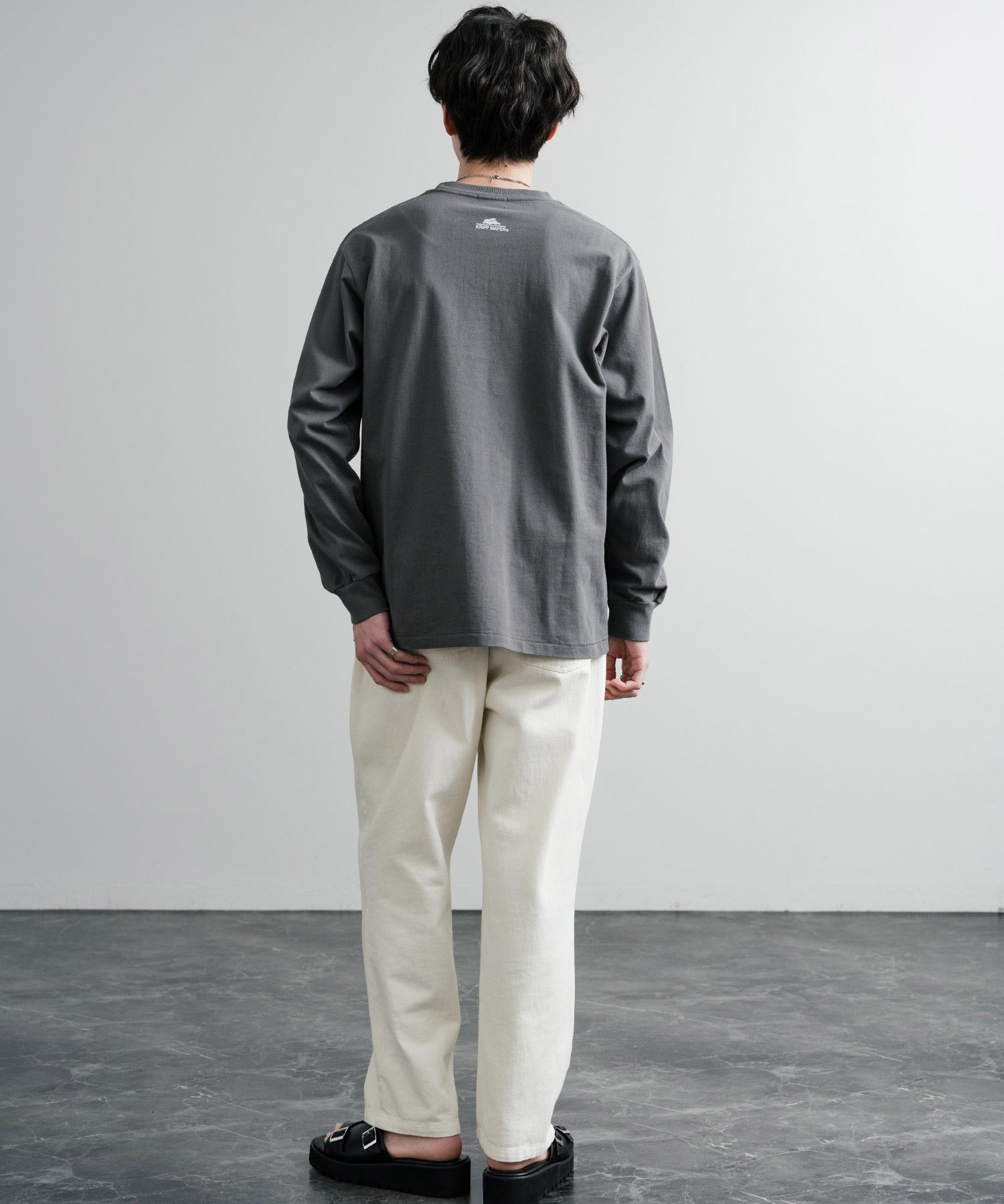 KRIFF MAYER クリフメイヤー RUUU ルー イラストレーターコラボ長袖プリントTシャツ LA 2435806