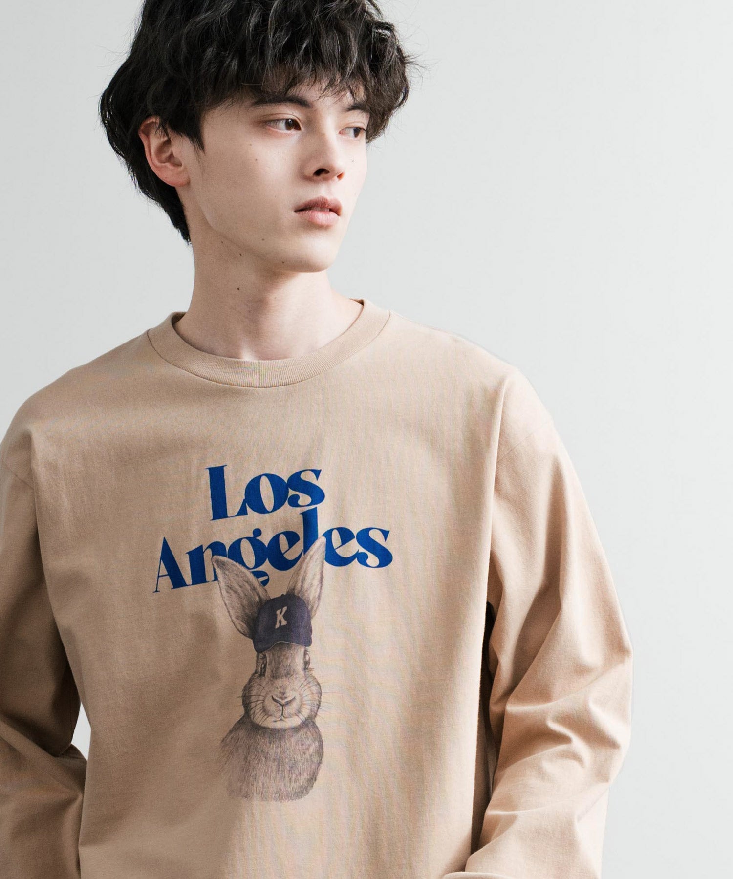 KRIFF MAYER クリフメイヤー RUUU ルー イラストレーターコラボ長袖プリントTシャツ LA 2435806