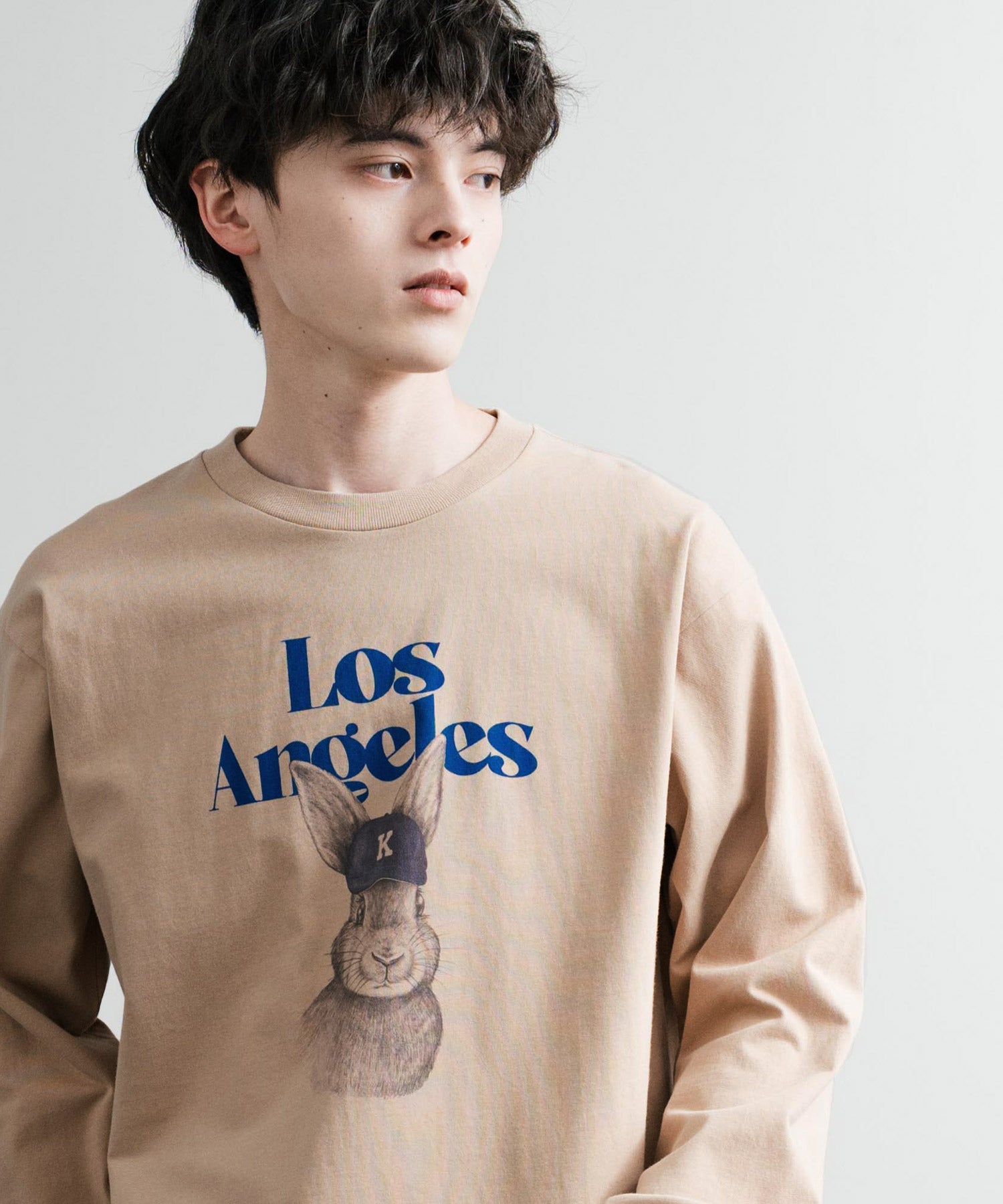 KRIFF MAYER クリフメイヤー RUUU ルー イラストレーターコラボ長袖プリントTシャツ LA 2435806