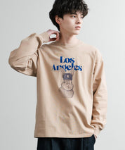 KRIFF MAYER クリフメイヤー RUUU ルー イラストレーターコラボ長袖プリントTシャツ LA 2435806