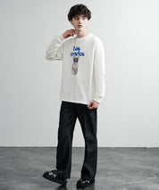 KRIFF MAYER クリフメイヤー RUUU ルー イラストレーターコラボ長袖プリントTシャツ LA 2435806
