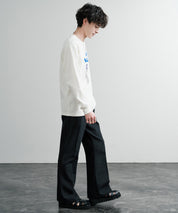 KRIFF MAYER クリフメイヤー RUUU ルー イラストレーターコラボ長袖プリントTシャツ LA 2435806
