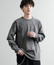 KRIFF MAYER クリフメイヤー オーバーサイズ ヘビーオンスピグメントクルーネック長袖Tシャツ ロンT 2435807