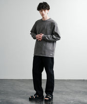 KRIFF MAYER クリフメイヤー オーバーサイズ ヘビーオンスピグメントクルーネック長袖Tシャツ ロンT 2435807
