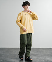 KRIFF MAYER クリフメイヤー オーバーサイズ ヘビーオンスピグメントクルーネック長袖Tシャツ ロンT 2435807