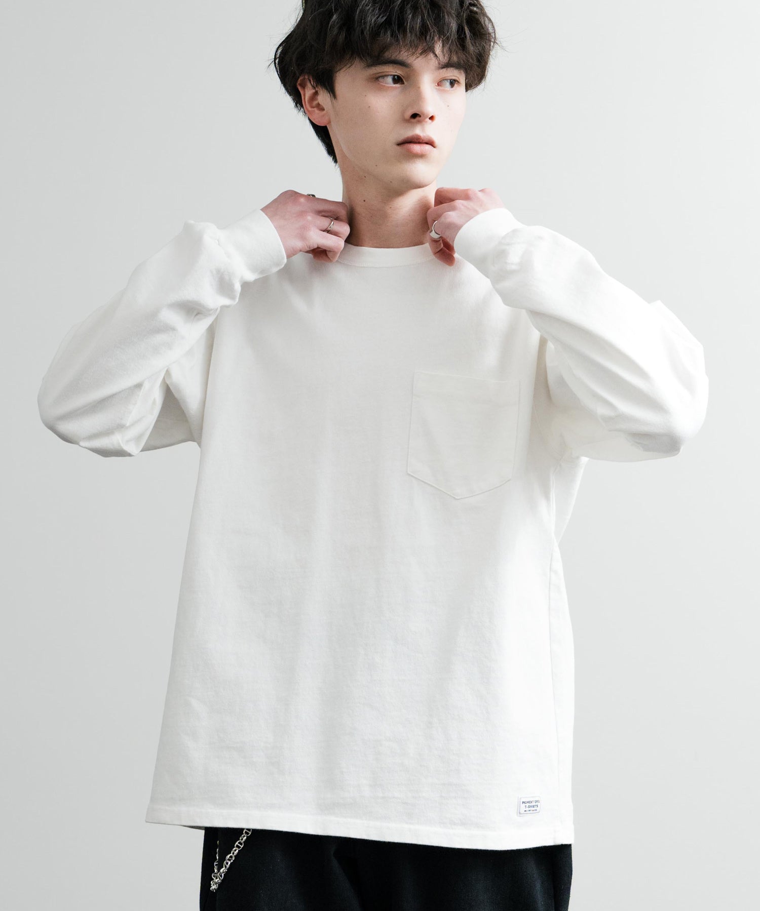 KRIFF MAYER クリフメイヤー オーバーサイズ ヘビーオンスピグメントクルーネック長袖Tシャツ ロンT 2435807