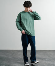 KRIFF MAYER クリフメイヤー オーバーサイズ ヘビーオンスピグメントクルーネック長袖Tシャツ ロンT 2435807