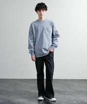 KRIFF MAYER クリフメイヤー オーバーサイズ ヘビーオンスピグメントクルーネック長袖Tシャツ ロンT 2435807