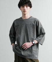 KRIFF MAYER クリフメイヤー オーバーサイズ ヘビーオンス天竺 ピグメント加工 フットボール七分袖Tシャツ 2435808