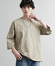 KRIFF MAYER クリフメイヤー オーバーサイズ ヘビーオンス天竺 ピグメント加工 フットボール七分袖Tシャツ 2435808