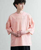 KRIFF MAYER クリフメイヤー オーバーサイズ ヘビーオンス天竺 ピグメント加工 フットボール七分袖Tシャツ 2435808