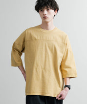 KRIFF MAYER クリフメイヤー オーバーサイズ ヘビーオンス天竺 ピグメント加工 フットボール七分袖Tシャツ 2435808