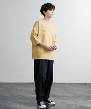 KRIFF MAYER クリフメイヤー オーバーサイズ ヘビーオンス天竺 ピグメント加工 フットボール七分袖Tシャツ 2435808