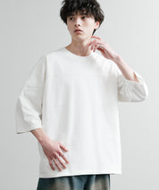 KRIFF MAYER クリフメイヤー オーバーサイズ ヘビーオンス天竺 ピグメント加工 フットボール七分袖Tシャツ 2435808