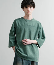 KRIFF MAYER クリフメイヤー オーバーサイズ ヘビーオンス天竺 ピグメント加工 フットボール七分袖Tシャツ 2435808