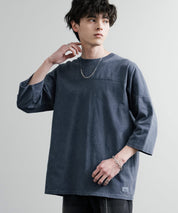 KRIFF MAYER クリフメイヤー オーバーサイズ ヘビーオンス天竺 ピグメント加工 フットボール七分袖Tシャツ 2435808