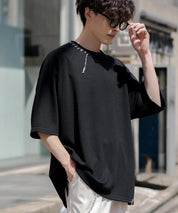 オーバーサイズ ハンドステッチ半袖Tシャツ
