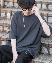 オーバーサイズ ハンドステッチ半袖Tシャツ