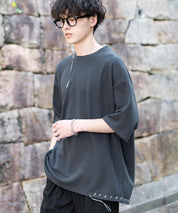 オーバーサイズ ハンドステッチ半袖Tシャツ