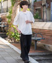 オーバーサイズ ハンドステッチ半袖Tシャツ