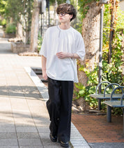 オーバーサイズ ハンドステッチ半袖Tシャツ