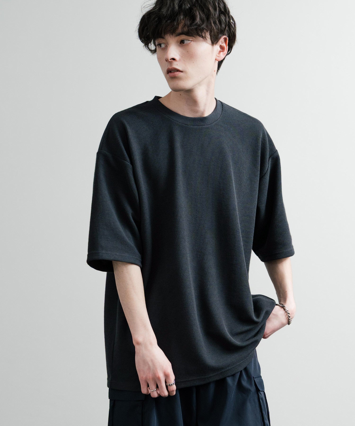 オーバーサイズ テックワッフルサーマル半袖Tシャツ – Rocky Monroe