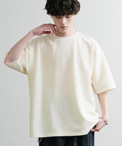 オーバーサイズ テックワッフルサーマル半袖Tシャツ
